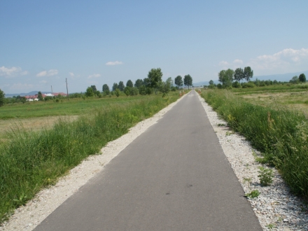 Budowa ścieżki rowerowej - odcinek Podczerwone - Cz.Dunajec